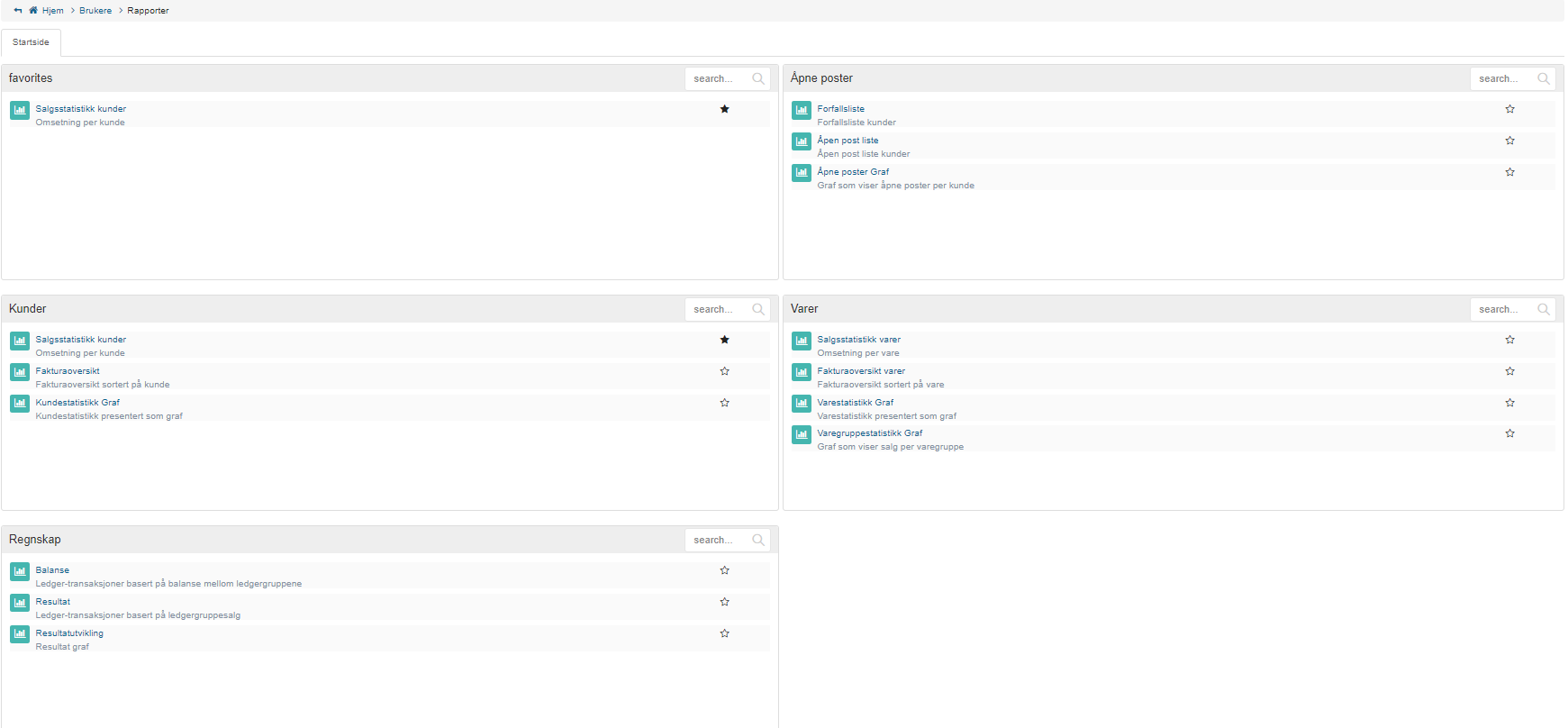 Rapporter – Zirius Økonomisystem